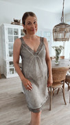 MAISA SATIN DRESS TAUPE