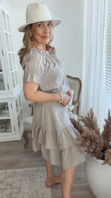 CATRIN LINEN BLOUSE CASHMERE