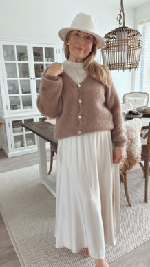 KRISTA MOHAIRNEULETAKKI TAUPE