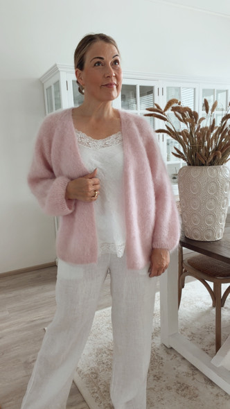 SYLVIE KID MOHAIRNEULETAKKI VAALEA ROOSA