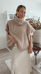 BENEDETTA KID MOHAIR PONCHO BEIGE