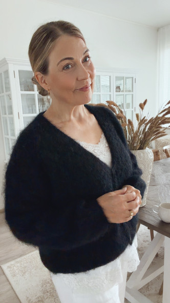 MARLA KID  MOHAIRNEULETAKKI MUSTA