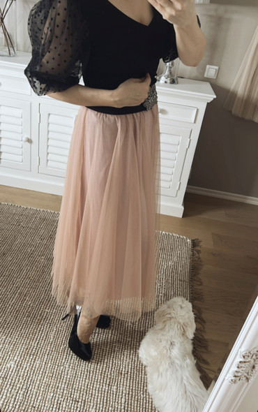 CARLA TULLE SKIRT ROSE