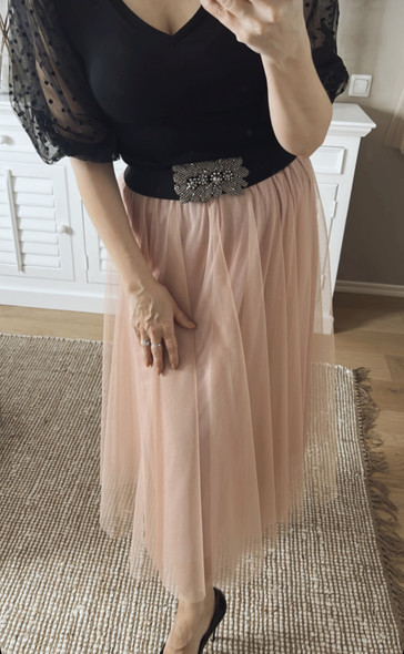 CARLA TULLE SKIRT ROSE