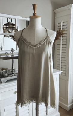 MONA SATIINITOPPI TAUPE