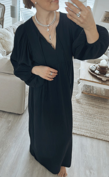 INGRID COTTON DRESS BLACK