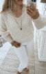 FRANCINA KID MOHAIR KNIT OFF WHITE