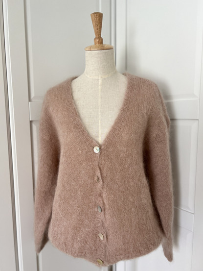 KRISTA MOHAIR KNITTED JACKET CAMEL