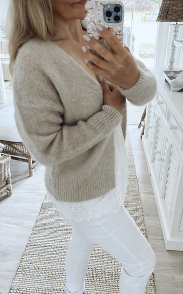 DIANNA MOHAIRNEULETAKKI BEIGE