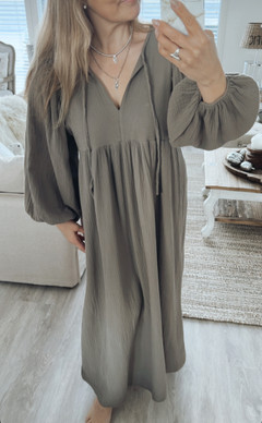 INGRID PUUVILLAMEKKO TAUPE