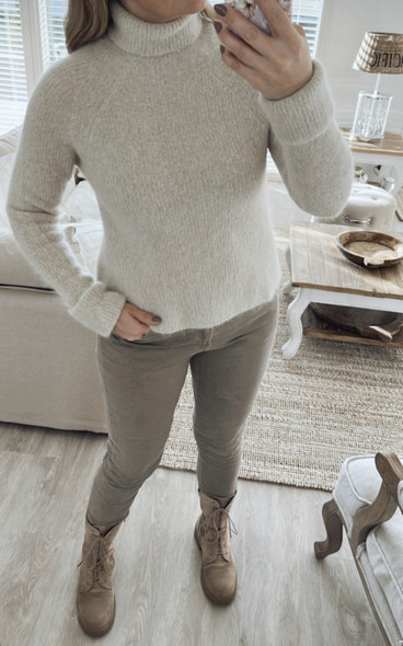 SIENNA ALPACA POLO BEIGE