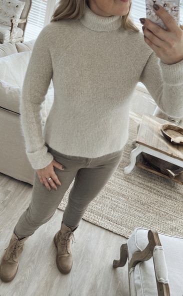 SIENNA ALPACA POLO BEIGE
