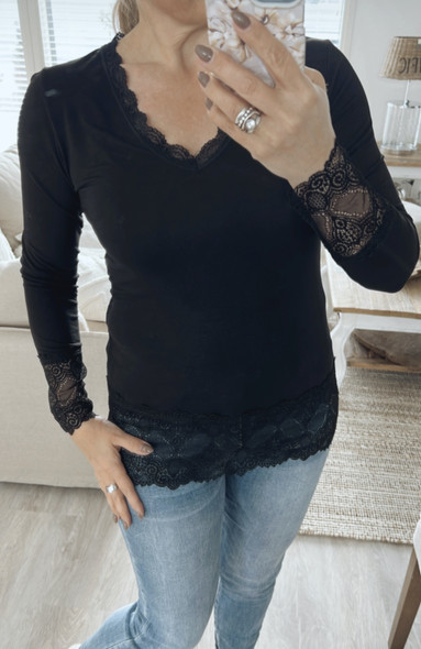 TRACY DRESS BLOUSE BLACK