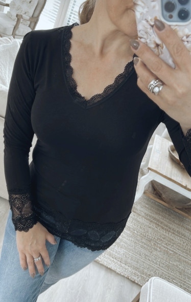 TRACY DRESS BLOUSE BLACK