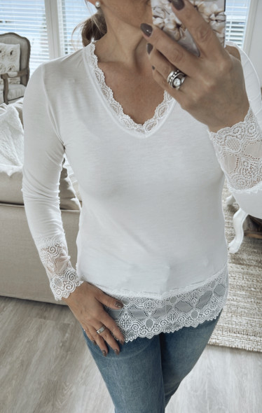 TRACY DRESS BLOUSE WHITE
