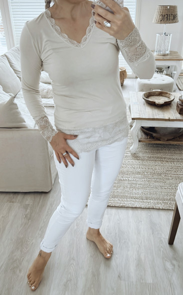 TRACY DRESS BLOUSE BEIGE