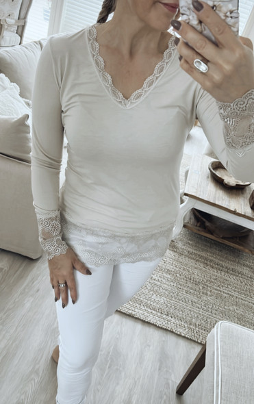 TRACY DRESS BLOUSE BEIGE
