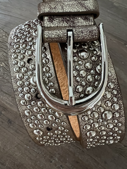 LEATHER BELT CHAMPAGNE