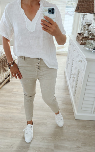 HIPPIE HOUSUT BEIGE