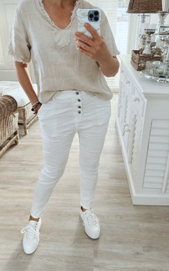 HIPPIE HOUSUT VALKOINEN