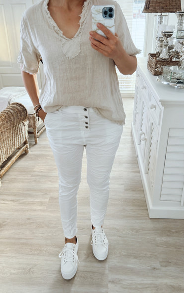 HIPPIE PANTS WHITE