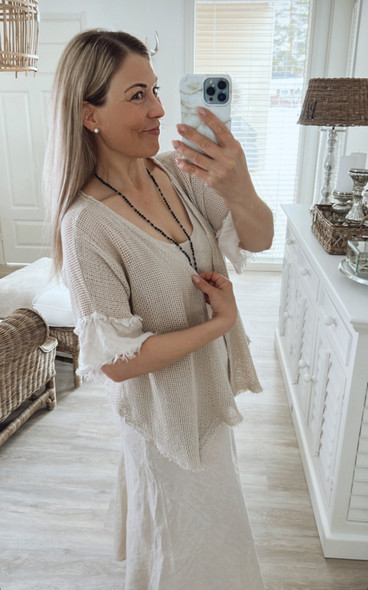 BERNITA MESH JAKKU BEIGE