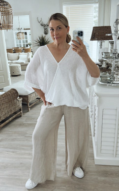 JILL LINEN BLOUSE WHITE