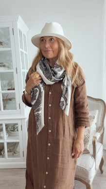 VILLA-VISKOOSI PAISLEY HUIVI BEIGE
