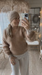 CLARA MOHAIR KNIT CAMEL