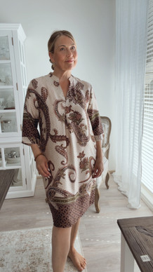 LILLY VISKOOSIMEKKO BEIGE- RUSKEA