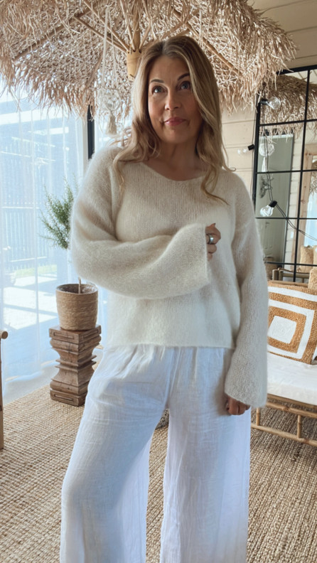 SAMANTHA MOHAIRNEULE LUONNONVALKOINEN