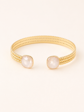 GLOW RANNEKORU IVORY SWAROVSKIN KRISTALLI, KULTA
