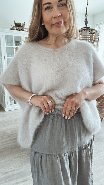 BELLA LINEN SKIRT TAUPE