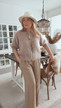 FLORENCIA KID MOHAIR CARDIGAN BEIGE