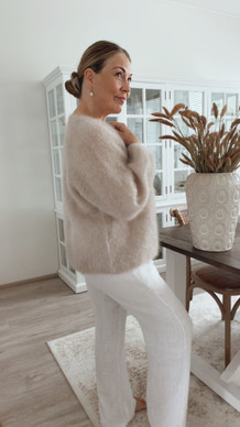 SYLVIE KID MOHAIRNEULETAKKI VAALEA BEIGE