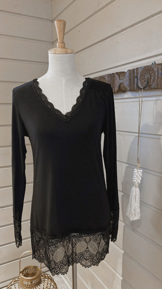 CLARISSA DRESS BLOUSE BLACK