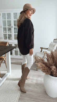KARA CORDUROY BLOUSE BROWN