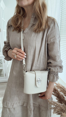 LATHER BAG BEIGE