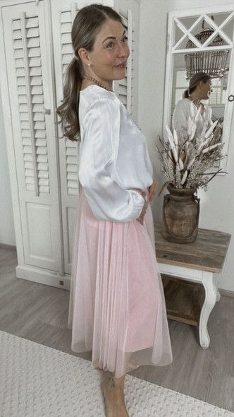 CARLA TULLE SKIRT PINK