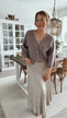 EMMY MOHAIR CARDIGAN TAUPE