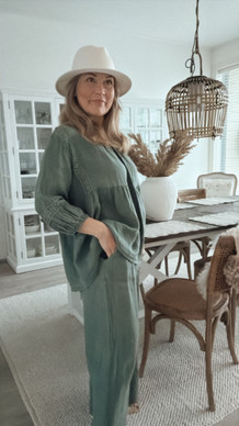 MIRIAM LINEN PANTS KHAKI