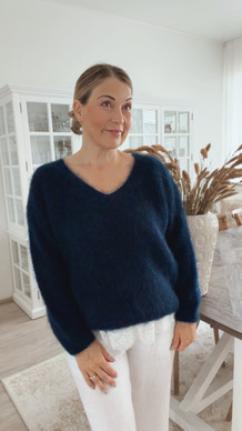 LOVELY KID MOHAIR KNIT NAVY