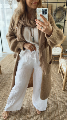 JOSIE LINEN PANTS WHITE