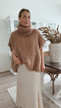 BENEDETTA KID MOHAIR PONCHO CAMEL