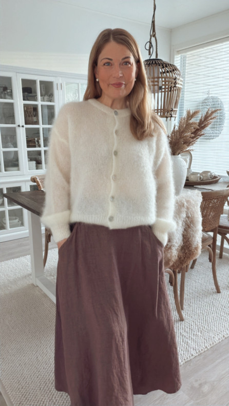 JOSEFIN MOHAIRNEULETAKKI LUONNONVALKOINEN