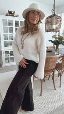 JUDITH CORDUROY PANTS BROWN