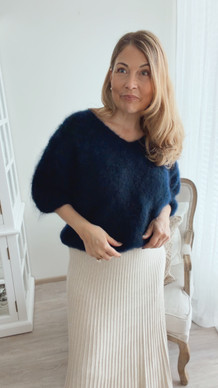 CARIN KID MOHAIR KNIT NAVY
