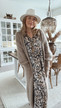 OFELIA MOHAIR CARDIGAN TAUPE