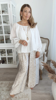 GIANNA LEO VISKOOSIHOUSUT BEIGE
