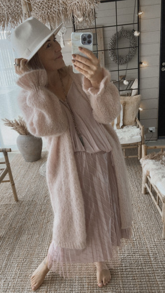 LOLA TULLE SKIRT OLD ROSE